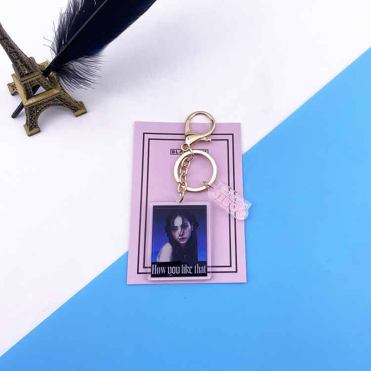 BLACKPINK  jisoo B New album Keychain pendant acrylic price for 5 pcs