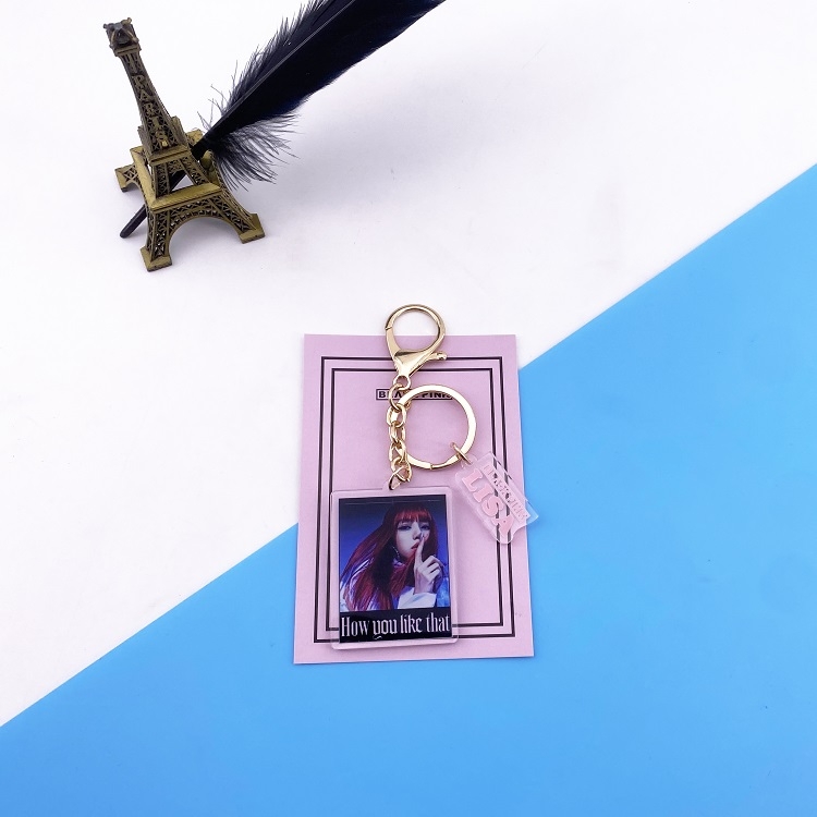 BLACKPINK  lisa B New album Keychain pendant acrylic price for 5 pcs