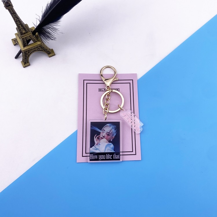 BLACKPINK  jennie  B New album Keychain pendant acrylic price for 5 pcs