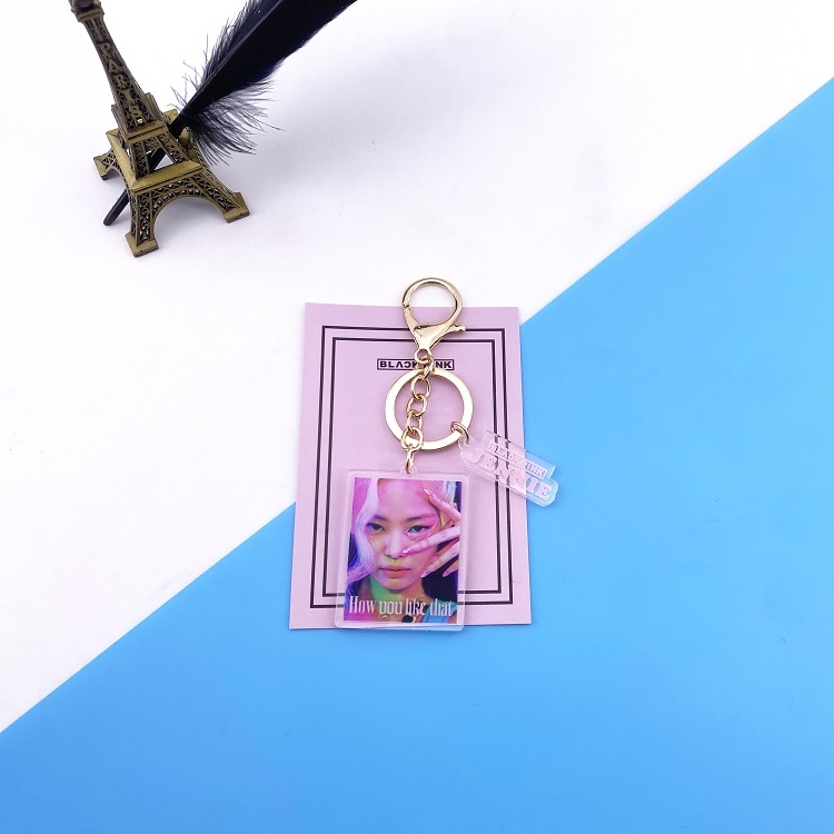BLACKPINK  jennie A  New album Keychain pendant acrylic price for 5 pcs
