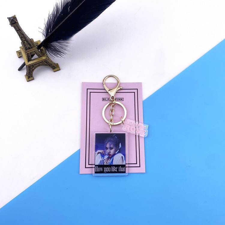 BLACKPINK  rose B New album Keychain pendant acrylic price for 5 pcs
