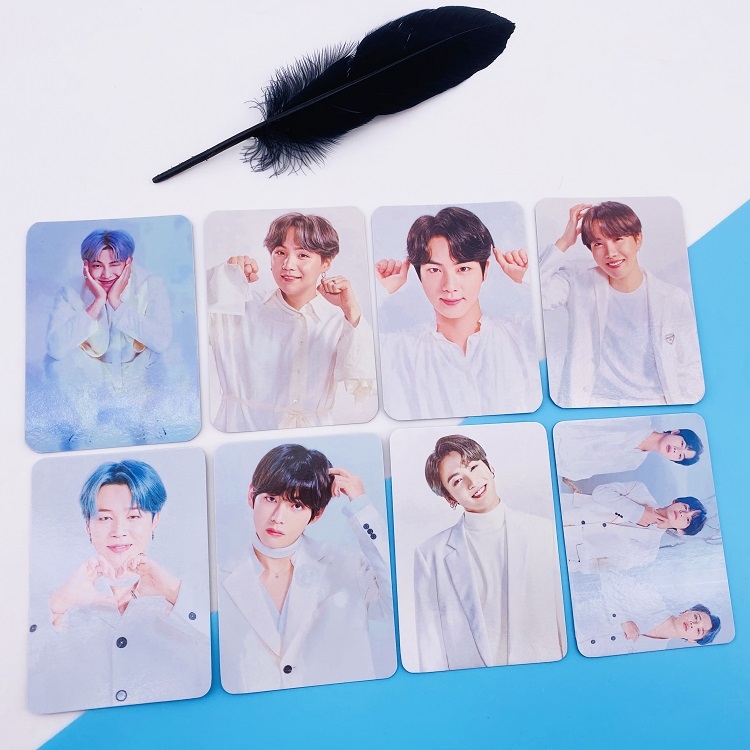 BTS Random card photo 5.4X8.4CM a set of 8 price for 5 sets