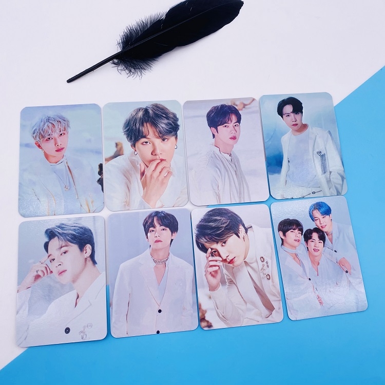 BTS Random card photo 5.4X8.4CM a set of 8 price for 5 sets