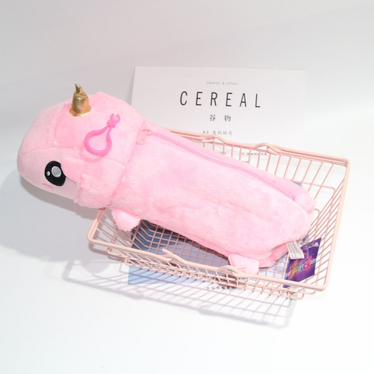 Unicorn Wool Pencil Bag for  Student 30CM price for 5 pcs