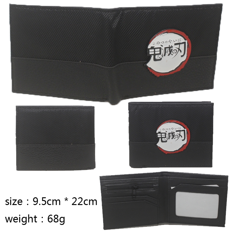 Demon Slayer Kimets two fold  wallet 9.5cmx22cm  0.068kg
