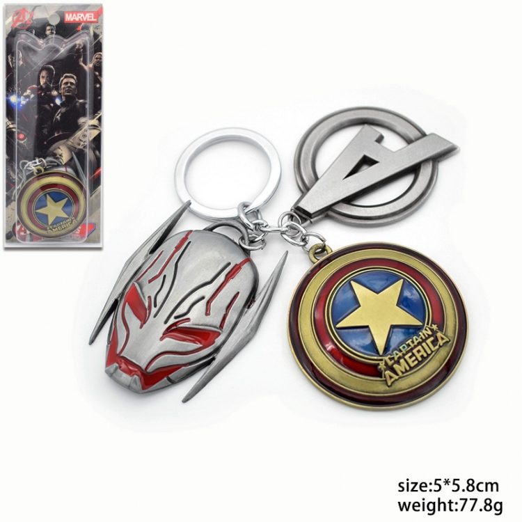 Captain America Ant-Man The avengers allianc KeyChain 5x5.8cm 77.8g