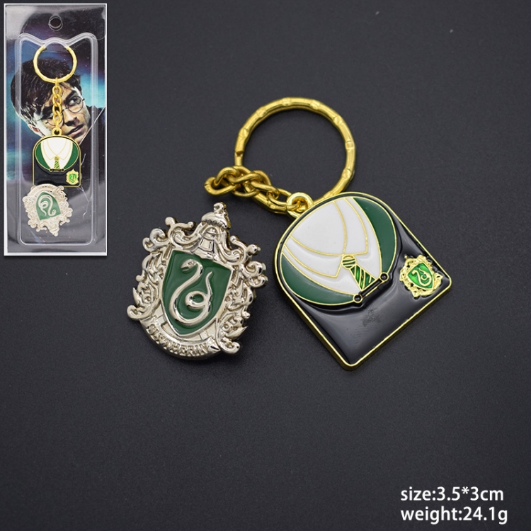 Harry Potter Green brooch + KeyChain 3.5x3cm Style 2