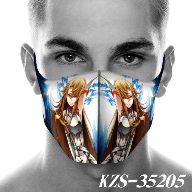 Sword Art Online  Anime 3D digital printing masks  price for 5 pcs KZS-35205A