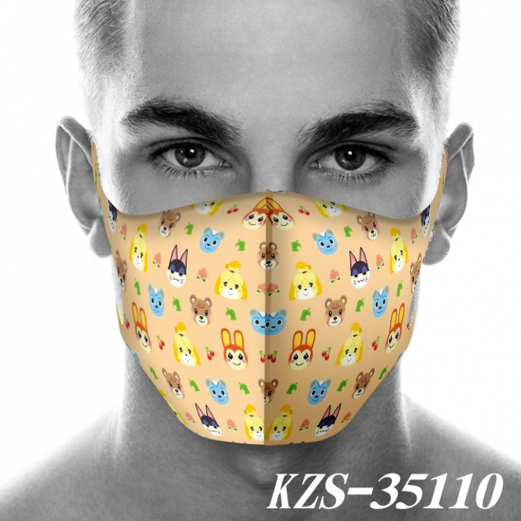 Animal Crossing Anime 3D digital printing masks  price for 5 pcs KZS-35110A