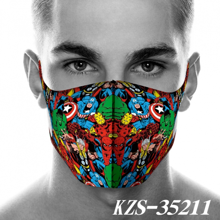 Marvel series 3D digital printing masks price for 5 pcs KZS-35211A
