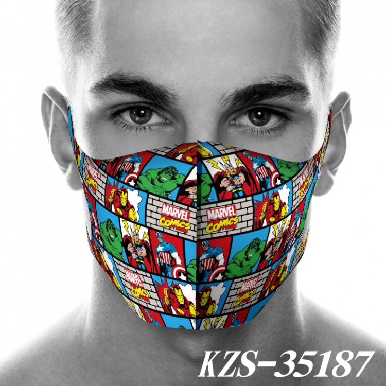 Marvel series 3D digital printing masks price for 5 pcs KZS-35187A