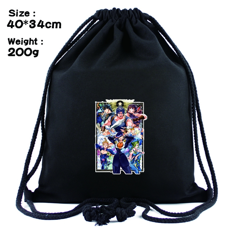 JoJos Bizarre Adventure  Anime Drawstring Bags Bundle Backpack style 2