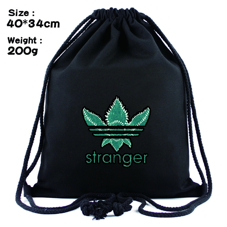 Stranger Things Anime Drawstring Bags Bundle Backpack  40x34cm  style 3