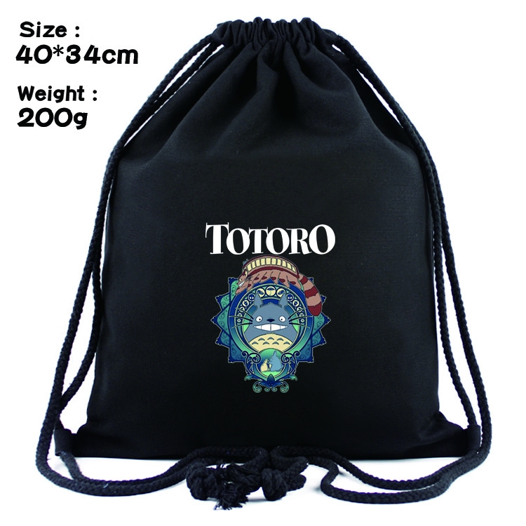 TOTORO Anime Drawstring Bags Bundle Backpack    style 2