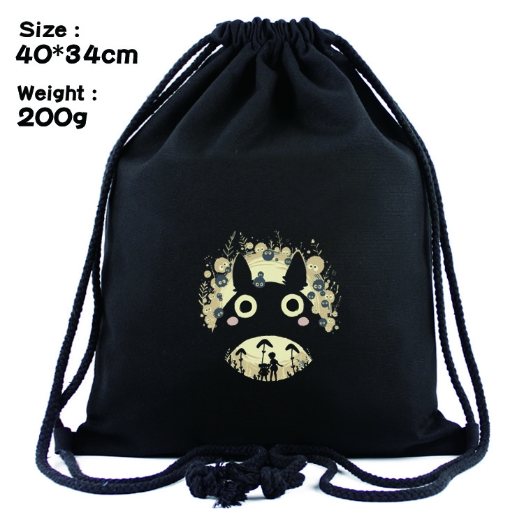 TOTORO Anime Drawstring Bags Bundle Backpack    style 4