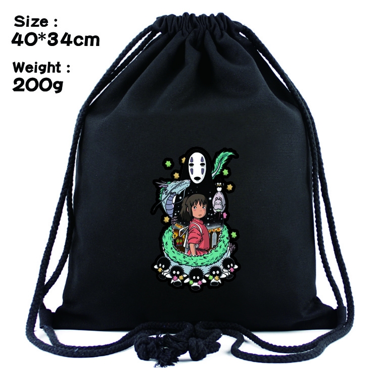TOTORO Anime Drawstring Bags Bundle Backpack    style 5
