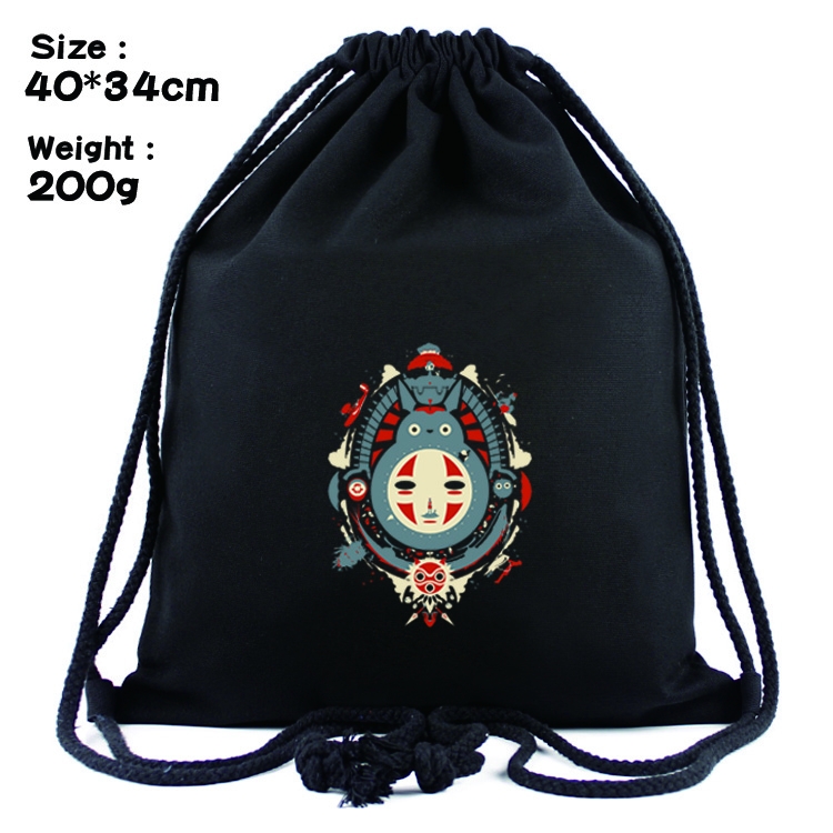 TOTORO Anime Drawstring Bags Bundle Backpack    style 3