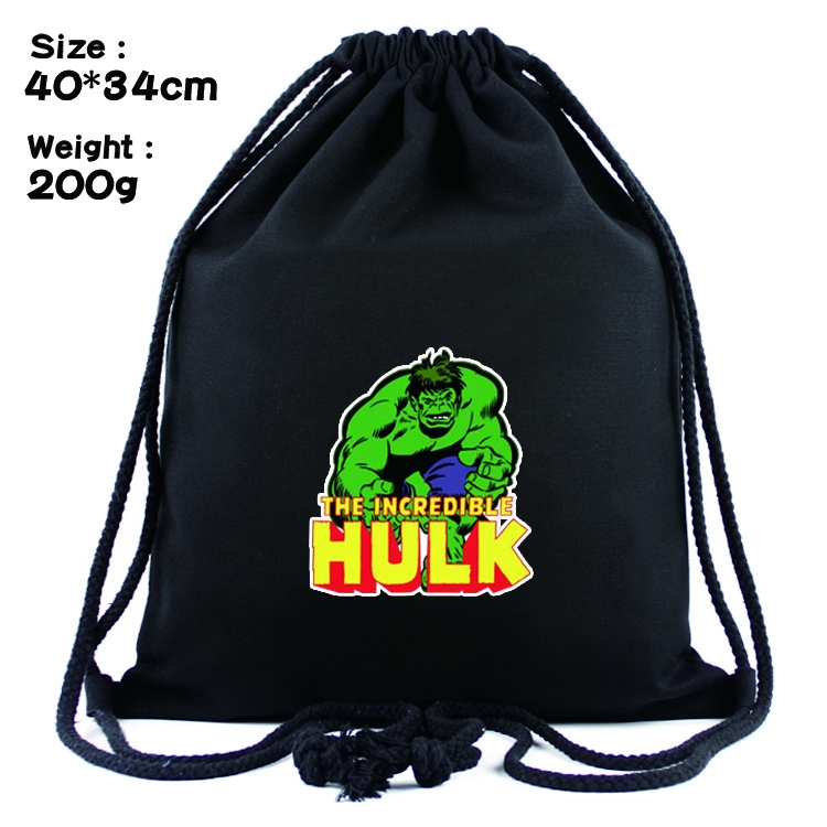 Superhero Hulk Anime Drawstring Bags Bundle Backpack    style 1