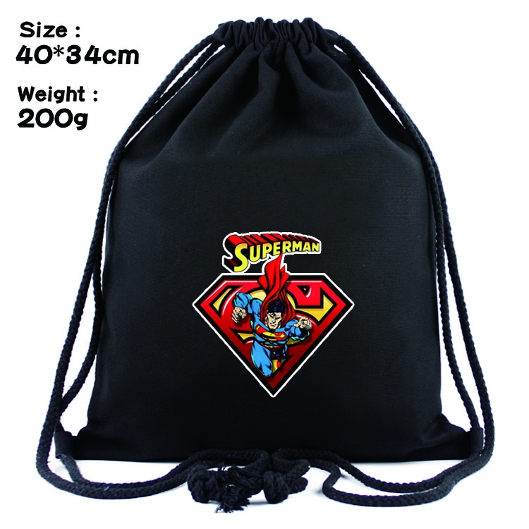 Superhero Superman Anime Drawstring Bags Bundle Backpack    style 2