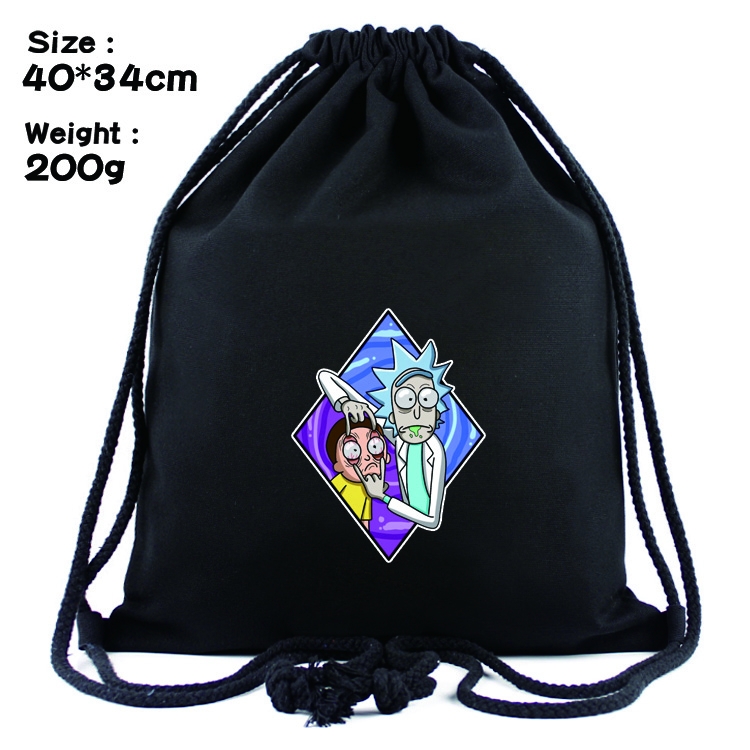 Rick and Morty Anime Drawstring Bags Bundle Backpack  style 11
