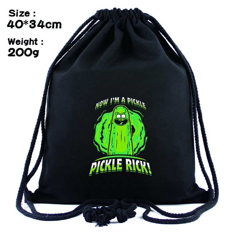 Rick and Morty Anime Drawstring Bags Bundle Backpack  style 1