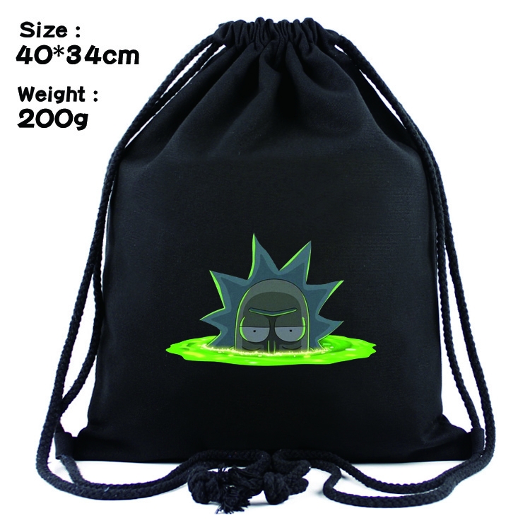 Rick and Morty Anime Drawstring Bags Bundle Backpack  style 6