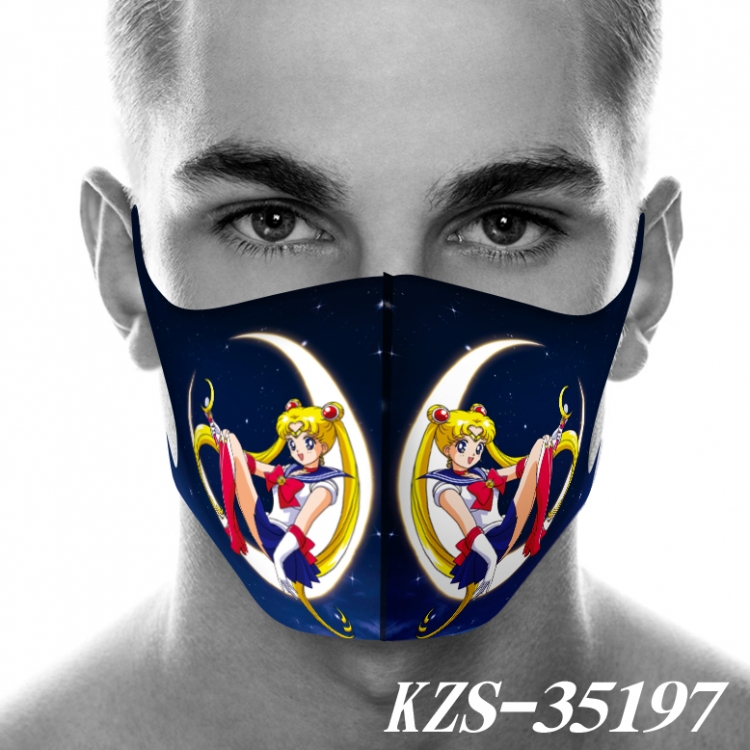 Sailormoon 3D digital printing masks price for 5 pcs KZS-35197A