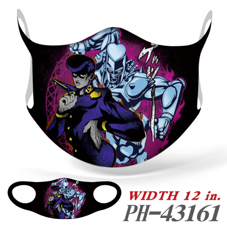 JoJos Bizarre Adventure   Ice silk Cartoon Masks  price for 5 pcs