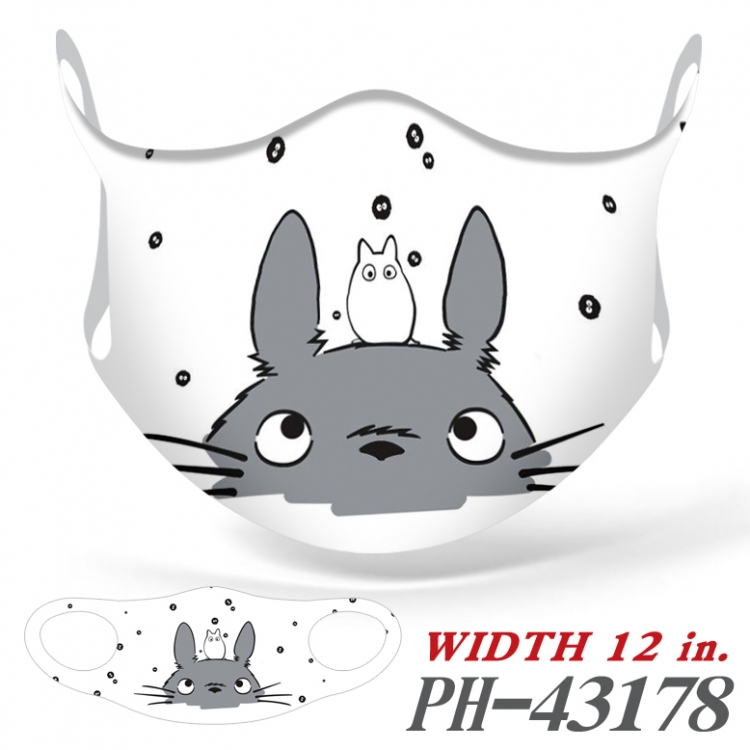 TOTORO  Miyazaki Hayao  Ice silk Cartoon Masks  price for 5 pcs