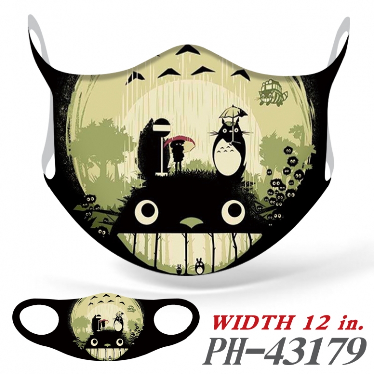 TOTORO  Miyazaki Hayao  Ice silk Cartoon Masks  price for 5 pcs