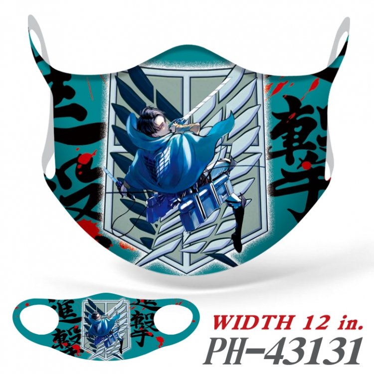 Shingeki no Kyojin  Ice silk Cartoon Masks  price for 5 pcs