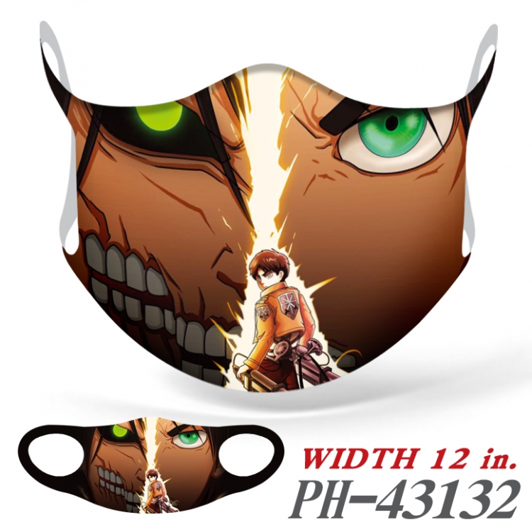 Shingeki no Kyojin  Ice silk Cartoon Masks  price for 5 pcs