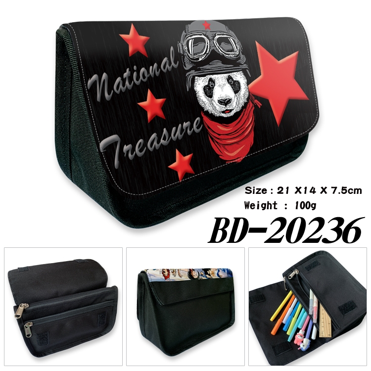 Anime double layer  canvas pencil bag wallet 21X14X7.5CM 100G