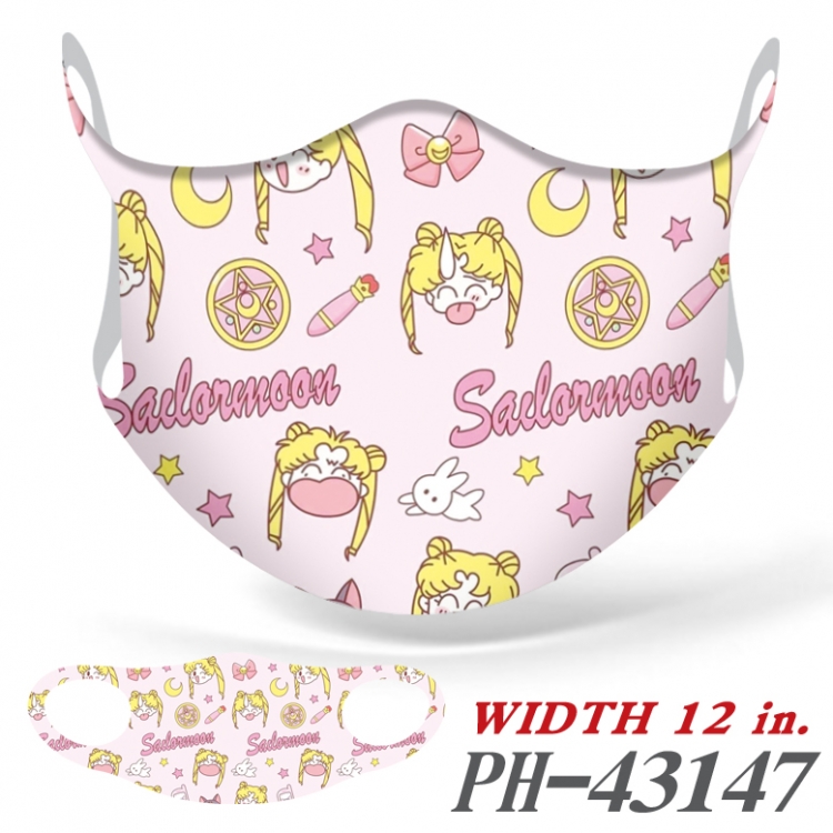 Sailormoon Anime Ice silk  seamless Mask   price for 5 pcs