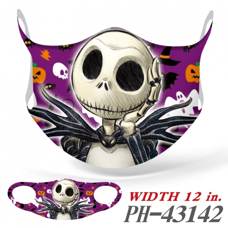 The Nightmare Before Christmas  Anime Ice silk  seamless Mask   price for 5 pcs 