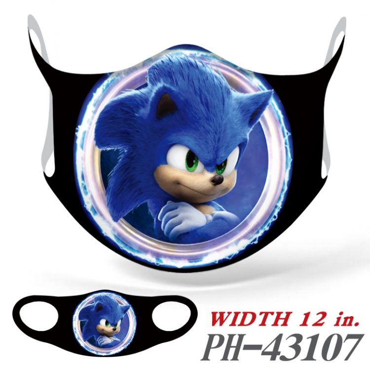 Sonic The Heogehog Anime Ice silk  seamless Mask   price for 5 pcs