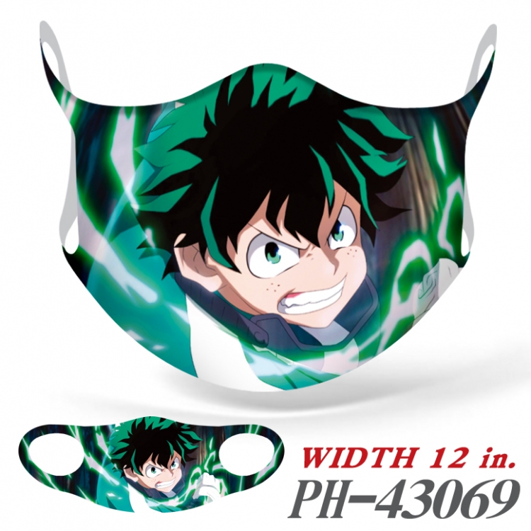 My Hero Academia Anime Ice silk  seamless Mask   price for 5 pcs