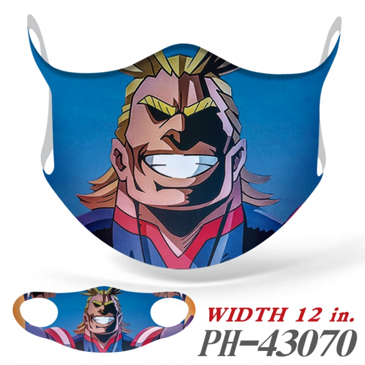 My Hero Academia Anime Ice silk  seamless Mask   price for 5 pcs