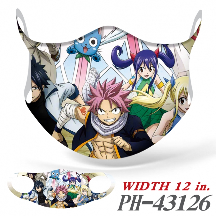 Fairy tail  Anime Ice silk  seamless Mask   price for 5 pcs