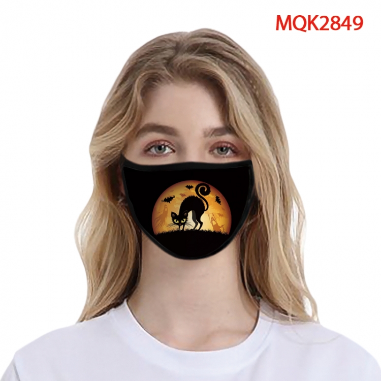 Halloween Color printing Space cotton Masks price for 5 pcs MQK2849