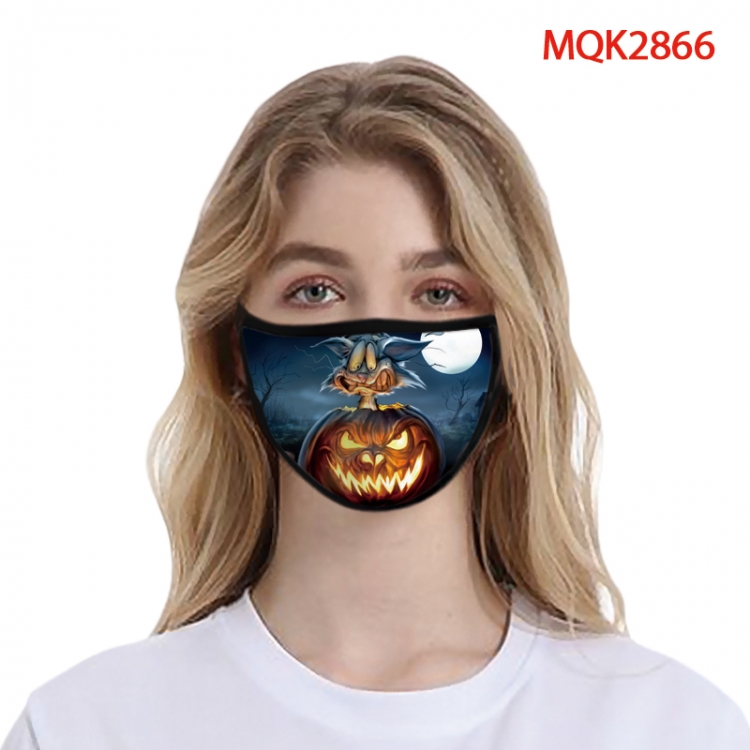 Halloween Color printing Space cotton Masks price for 5 pcs MQK2866