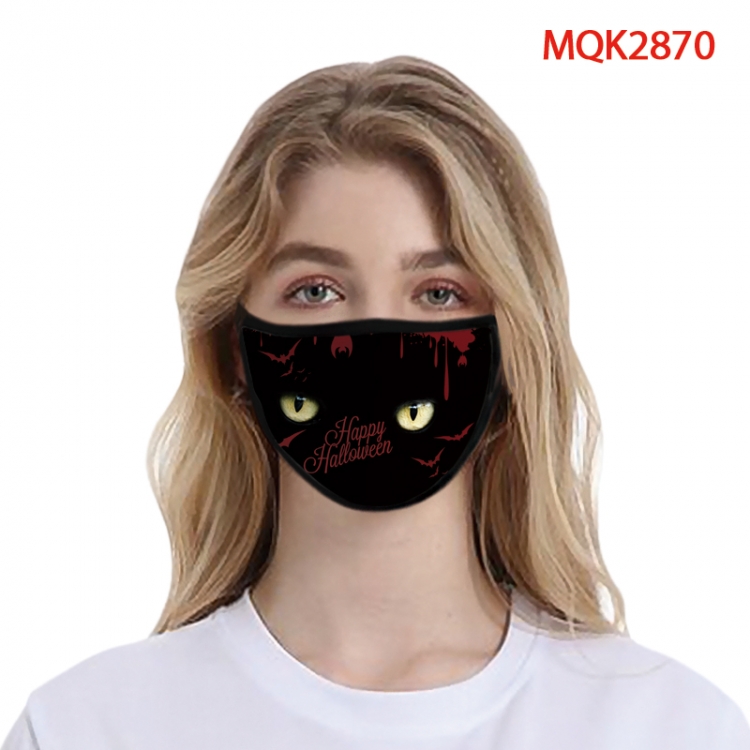 Halloween Color printing Space cotton Masks price for 5 pcs MQK2870