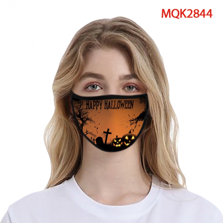 Halloween Color printing Space cotton Masks price for 5 pcs MQK2844