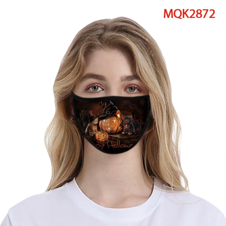 Halloween Color printing Space cotton Masks price for 5 pcs MQK2872