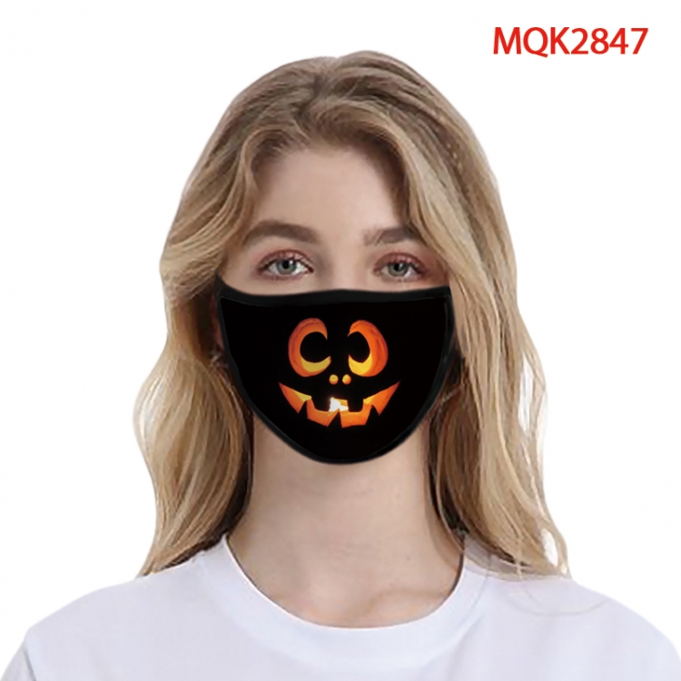 Halloween Color printing Space cotton Masks price for 5 pcs MQK2847