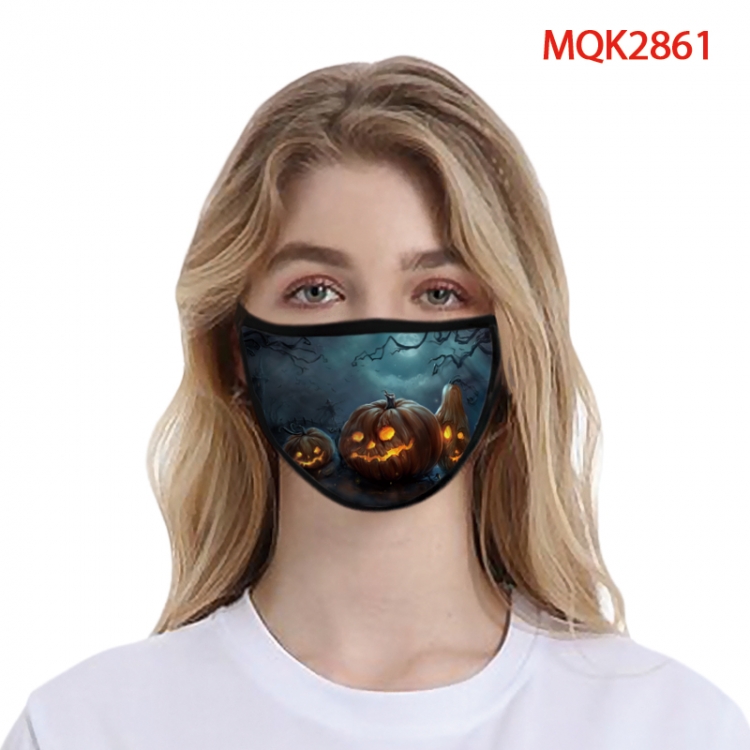 Halloween Color printing Space cotton Masks price for 5 pcs MQK2861