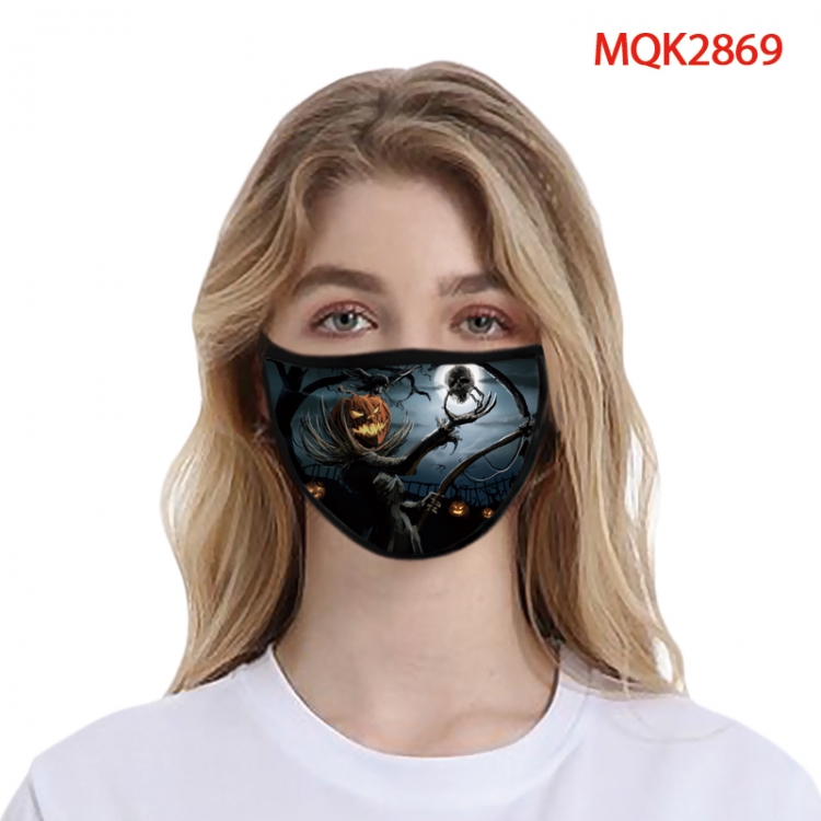 Halloween Color printing Space cotton Masks price for 5 pcs MQK2869