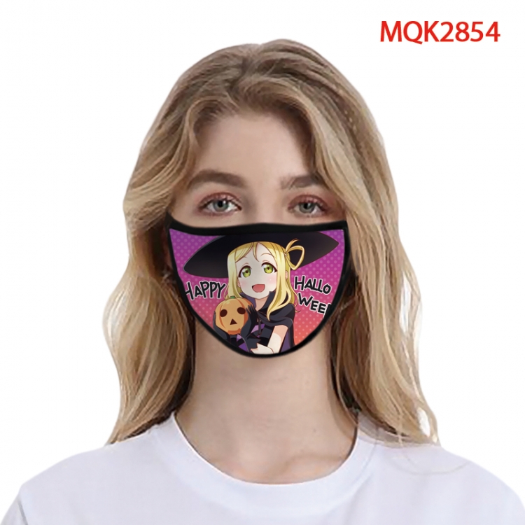 Halloween Color printing Space cotton Masks price for 5 pcs MQK2854