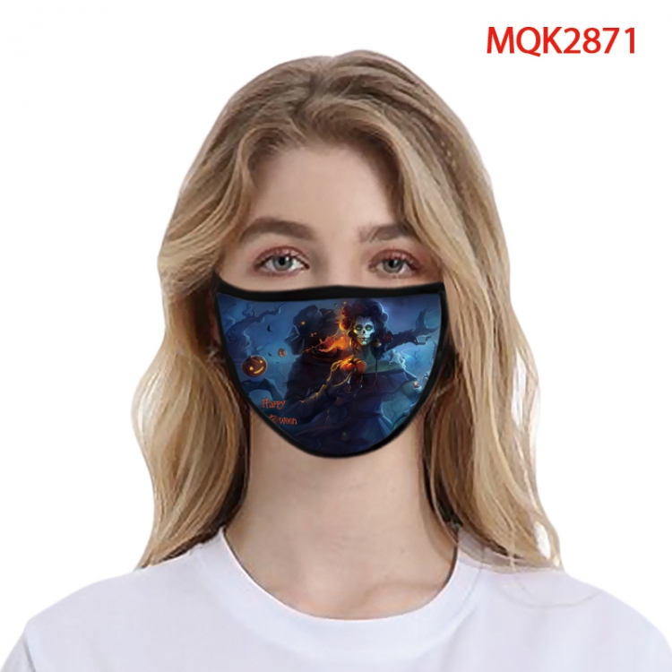 Halloween Color printing Space cotton Masks price for 5 pcs MQK2871
