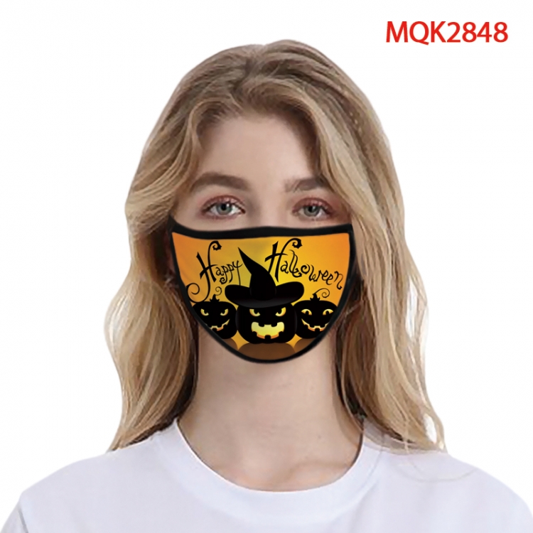 Halloween Color printing Space cotton Masks price for 5 pcs MQK2848